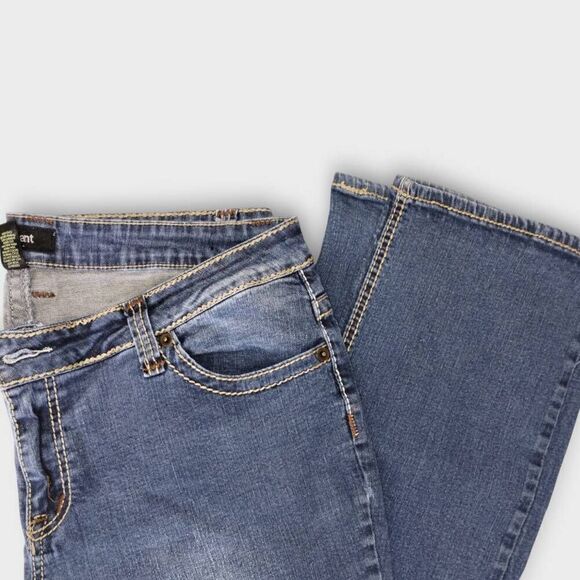 Lane Bryant Womens Jeans Sz 22 Plus Distress Wash Straight No Button Stretch - Picture 6 of 9